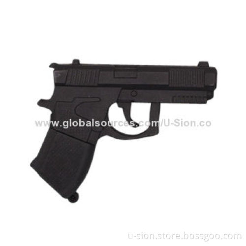 Bootable Gun-shaped USB Flash Drive for Gifts, Silica Gel Material, OEM Orders Welcomed